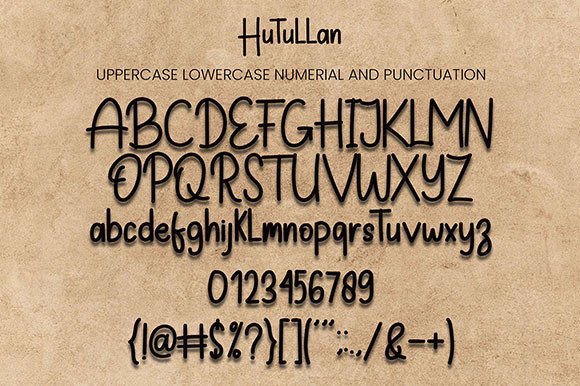 Hutullan Font Poster 6