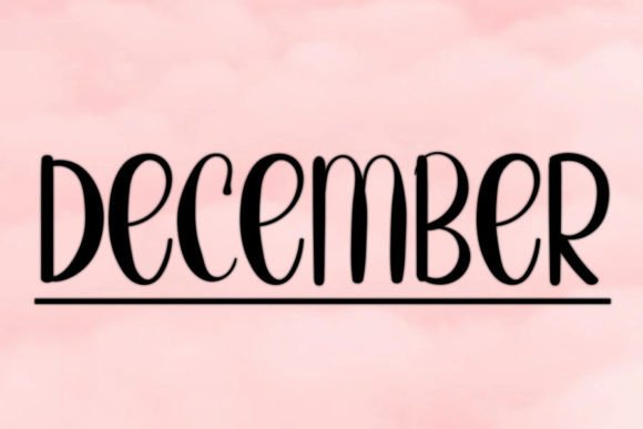 January Font Poster 12