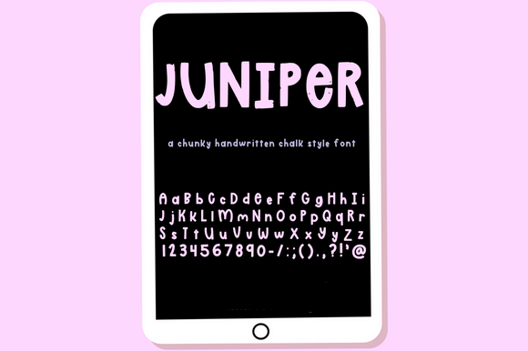 Juniper Font Poster 2