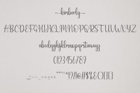 Kimberly Font Poster 6