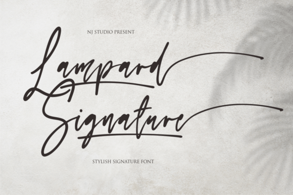 Lampard Signature Font Poster 1