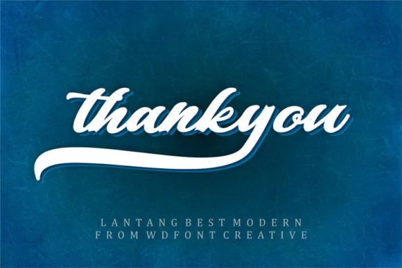 Lanttang Best Font Poster 5