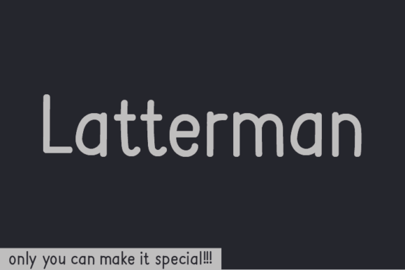 Latterman Font Poster 1