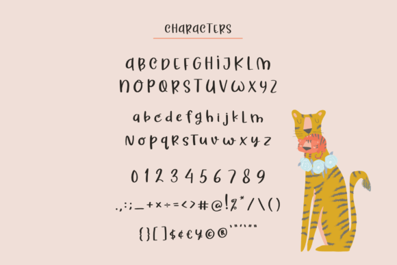 Lazy Cat Font Poster 9