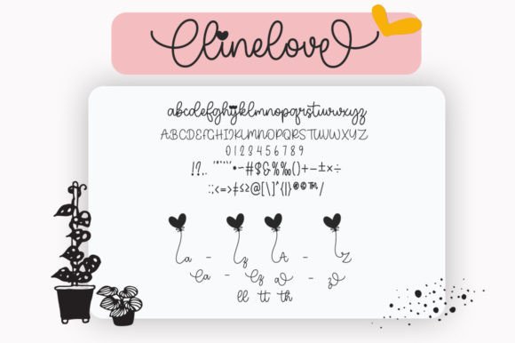 Line Love Duo Font Poster 11