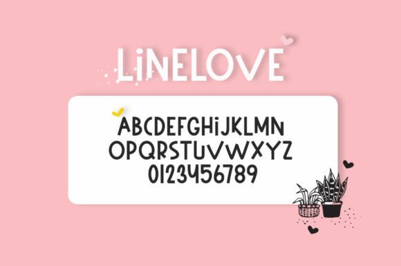 Line Love Duo Font Poster 12