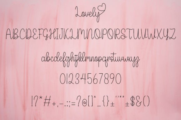 Lovely Font Poster 6