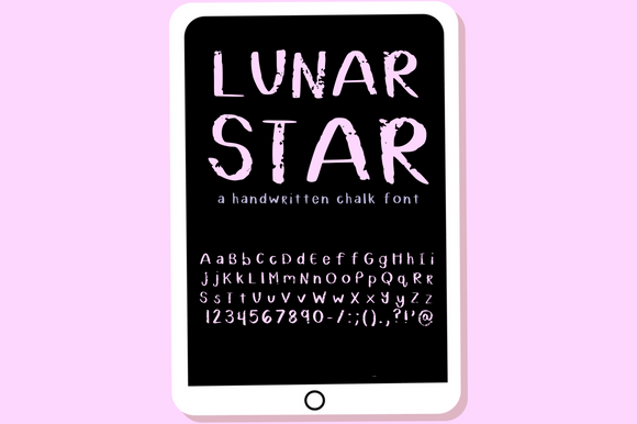 Lunar Star Font Poster 2