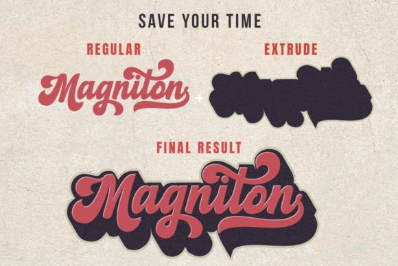 Magniton Font Poster 2