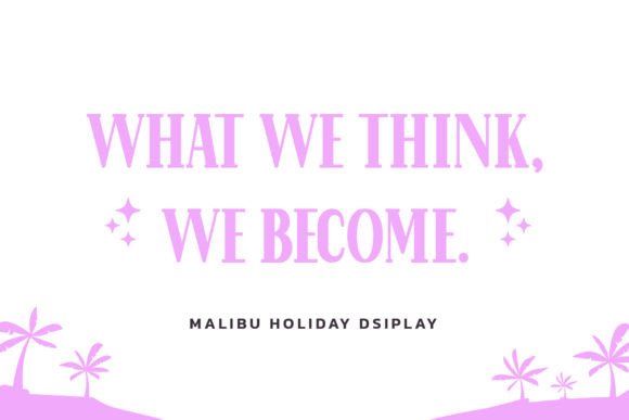 Malibu Holiday Duo Font Poster 6