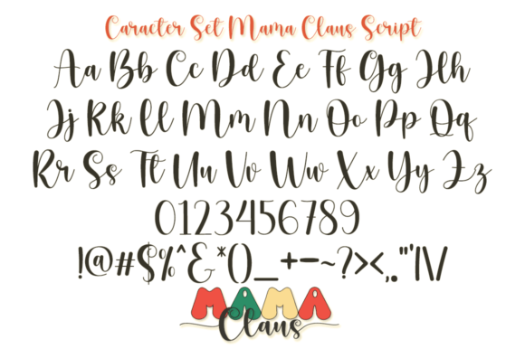 Mama Claus Duo Font Poster 6