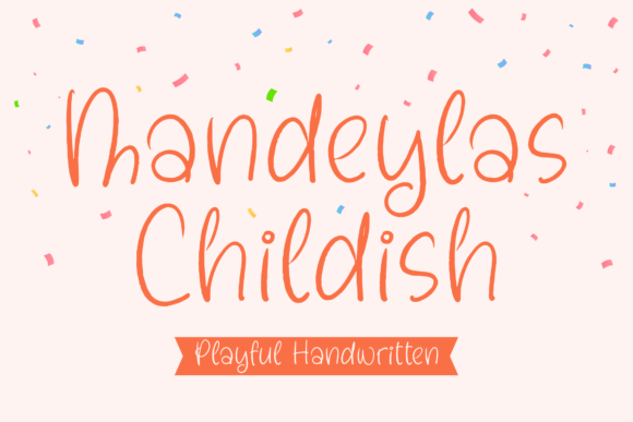 Mandeylas Childish Font Poster 1