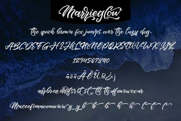 Marrieglow Font Poster 5