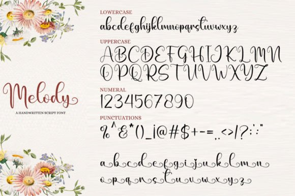 Melody Font Poster 7