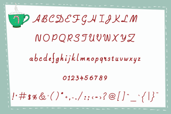 Merry Christmas Font Poster 2