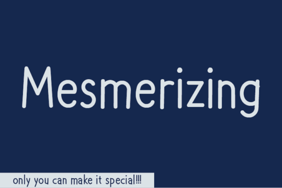 Mesmerizing Font Poster 1