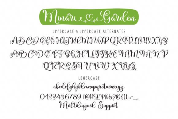 Minari Garden Duo Font Poster 5