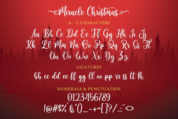 Miracle Christmas Font Poster 8