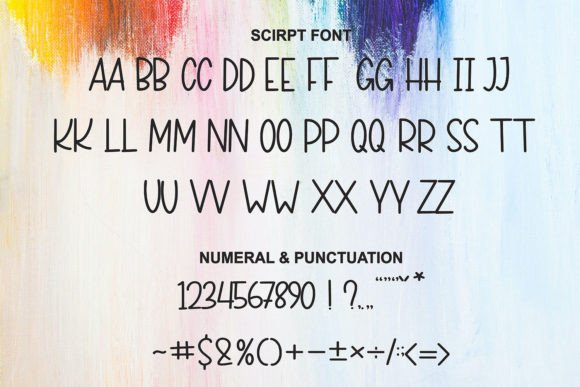 Monday Rainbow Font Poster 10