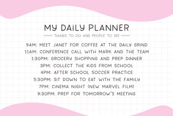 My Daily Journal Font Poster 3