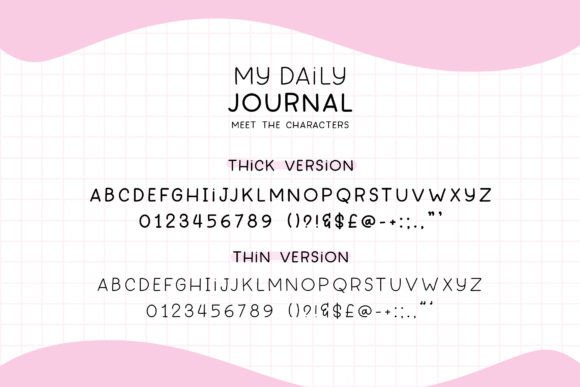 My Daily Journal Font Poster 5