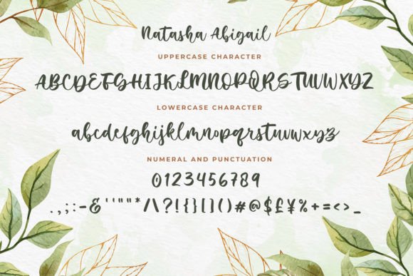 Natasha Abigail Font Poster 4