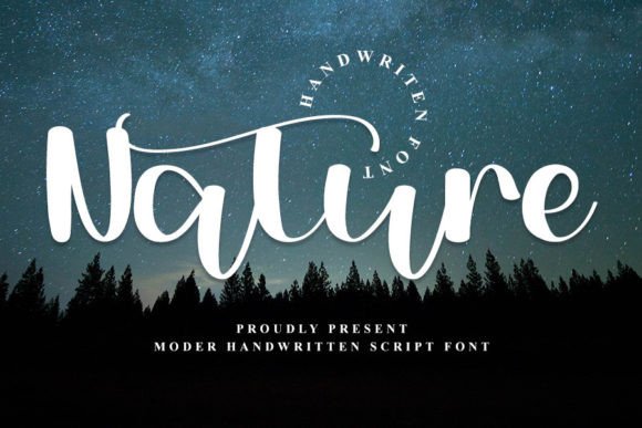 Nature Font Poster 1