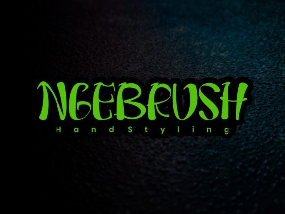 Ngebrush Font