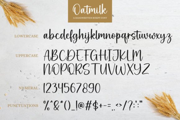 Oatmilk Font Poster 6