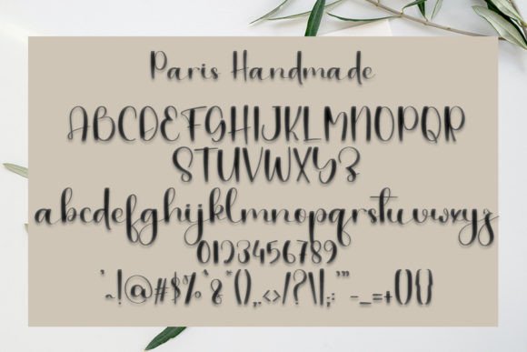 Paris Handmade Font Poster 4