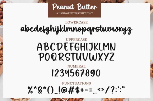Peanut Butter Font Poster 7