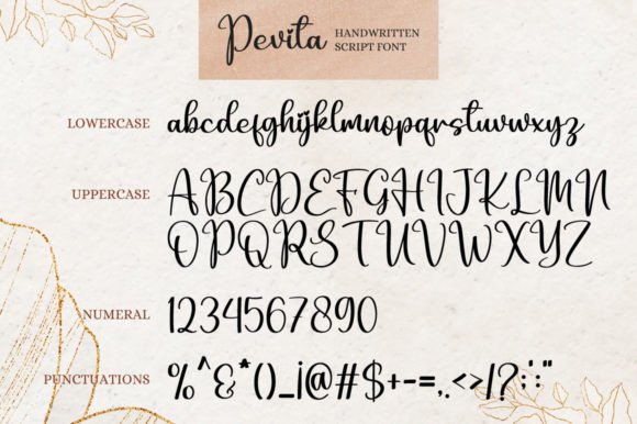 Pevita Font Poster 7