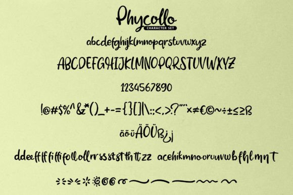 Phycollo Font Poster 4
