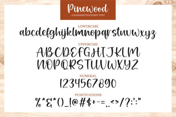 Pinewood Font Poster 7