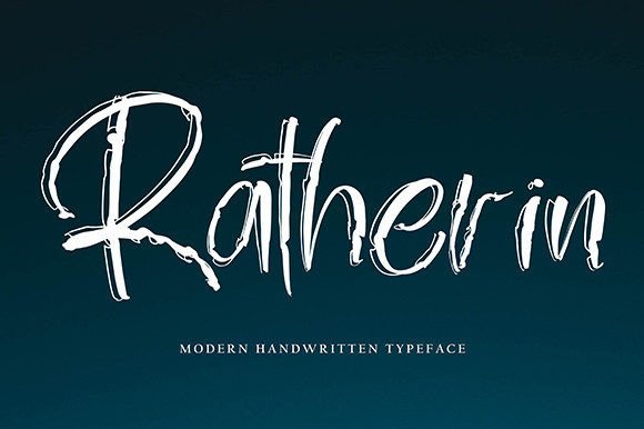 Ratherin Font Poster 1