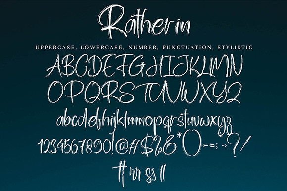 Ratherin Font Poster 8