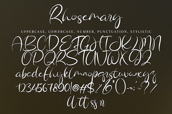 Rhosemary Font Poster 9