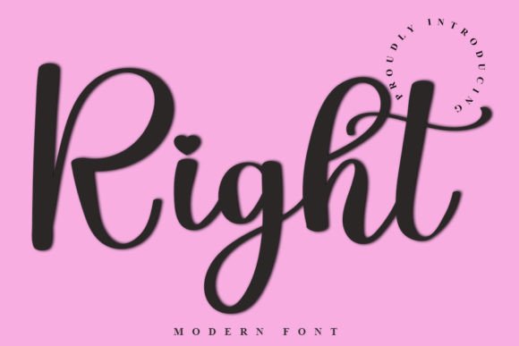 Right Font