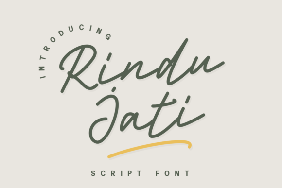 Rindu Jati Font Poster 1