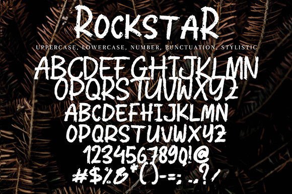 Rockstar Font Poster 7