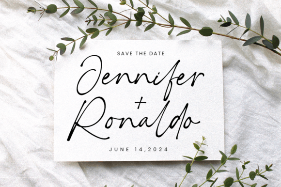 Romantic Signature Font Poster 5