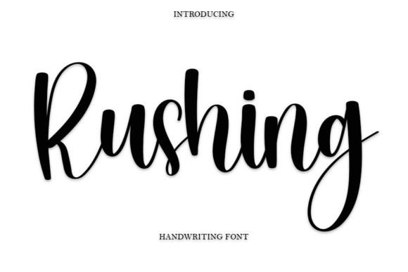 Rushing Font Poster 1