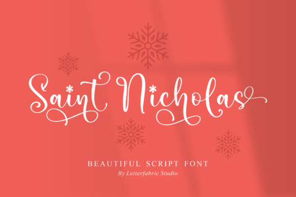 Saint Nicholas Font Poster 1