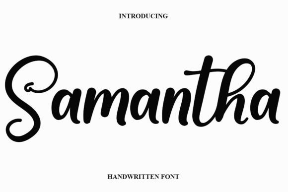 Samantha Font Poster 1