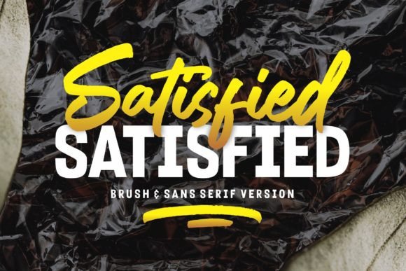 Satisfied Font Poster 4