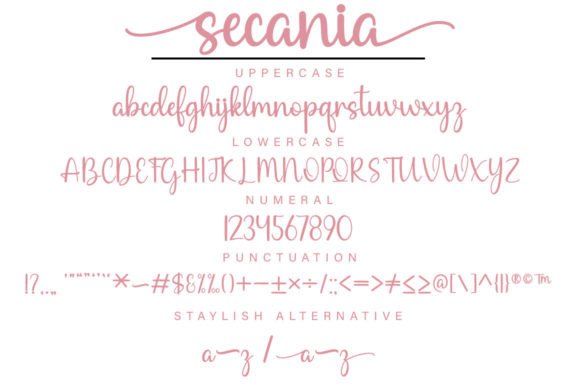 Secania Font Poster 5