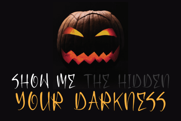 Shadow Pumpkin Font Poster 3