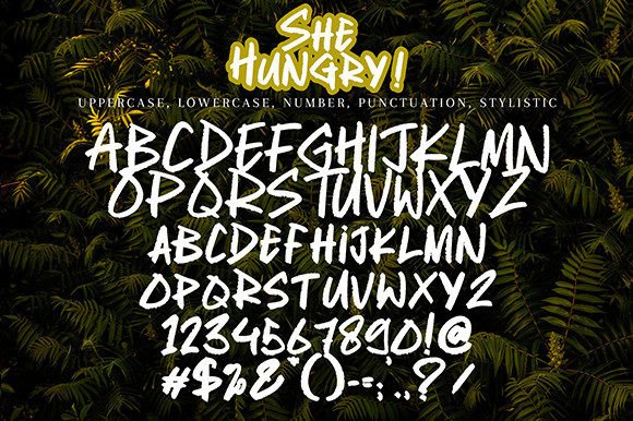 She Hungry Font Poster 7