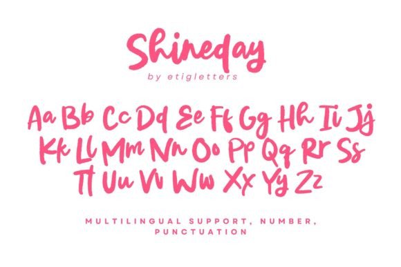 Shineday Font Poster 8