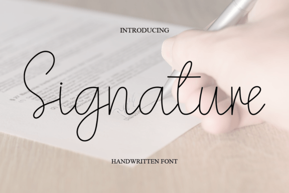 Signature Font